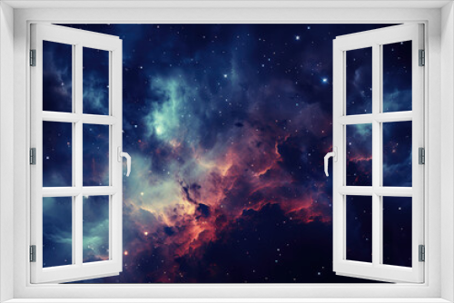 Fototapeta Naklejka Na Ścianę Okno 3D - Infinite space background with nebulas and stars. High quality photo