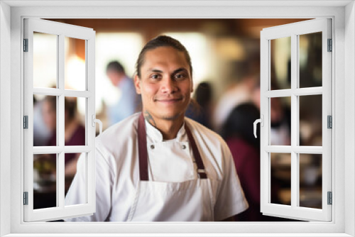    Portrait photo of the chef in the kitchen
