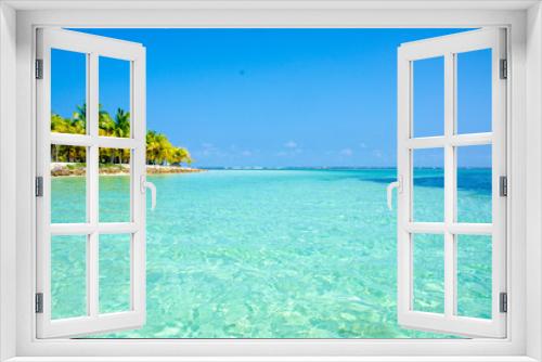 Fototapeta Naklejka Na Ścianę Okno 3D - Paradise Beach on beautiful island South Water Caye - Belize
