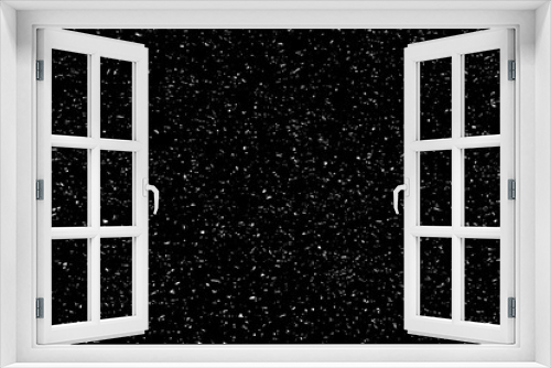 Fototapeta Naklejka Na Ścianę Okno 3D - Distressed white grainy texture. Dust overlay textured. Grain noise particles. Rusted black background. Vector illustration. EPS 10.  