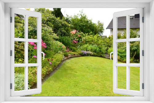Fototapeta Naklejka Na Ścianę Okno 3D - garden view