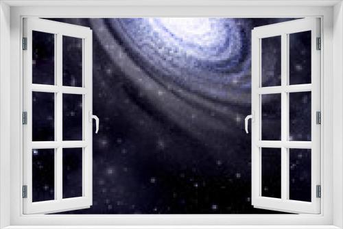 Fototapeta Naklejka Na Ścianę Okno 3D - Galaxy and starfield background