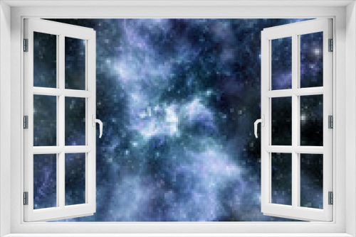 Fototapeta Naklejka Na Ścianę Okno 3D - Nebula and starfield background