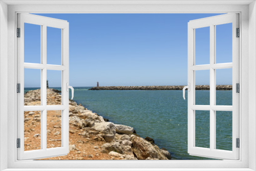 Fototapeta Naklejka Na Ścianę Okno 3D - Entrance to the Vilamoura harbor