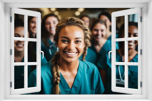 Portrait of a smiling nurse in a hospital