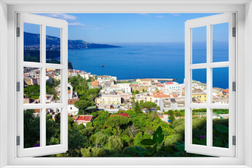 Fototapeta Naklejka Na Ścianę Okno 3D - Panoramic view of Sorrento, the Amalfi Coast, Italy