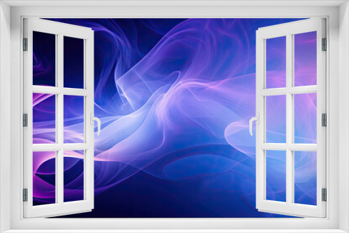 abstract background smoke flow purple - by generative ai