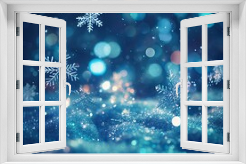 christmas background with snowflakes