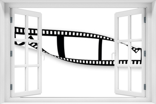 Fototapeta Naklejka Na Ścianę Okno 3D - A movie film isolated on white