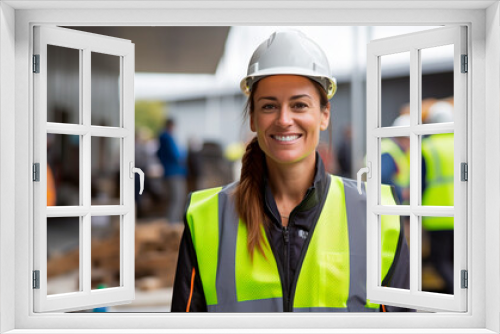 female engineer in uniform