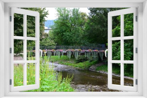 Fototapeta Naklejka Na Ścianę Okno 3D - Bellevue-Brücke an der lichtentaler allee in baden-baden, deutschland
