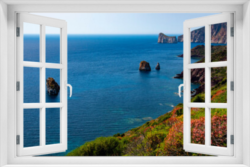 Fototapeta Naklejka Na Ścianę Okno 3D - Panoramic Lookout in Nebida - Sardinia - Italy