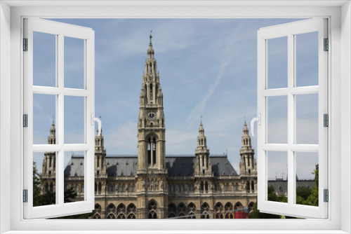 Fototapeta Naklejka Na Ścianę Okno 3D - Rathaus von Wien