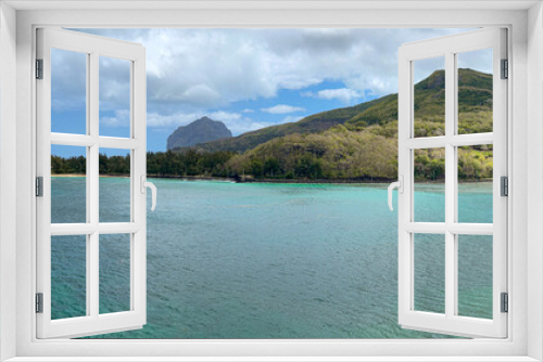 Fototapeta Naklejka Na Ścianę Okno 3D - Maconde Viewpoint, Le Morne, Mauritius, Africa