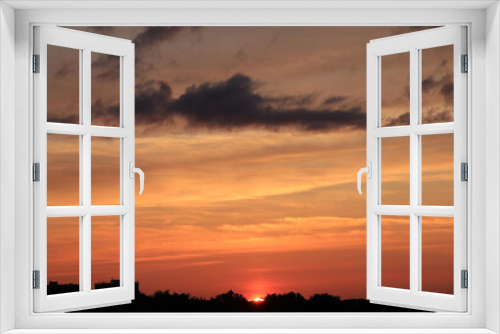 Fototapeta Naklejka Na Ścianę Okno 3D - Colorful cloudy sky at sunrise as natural background