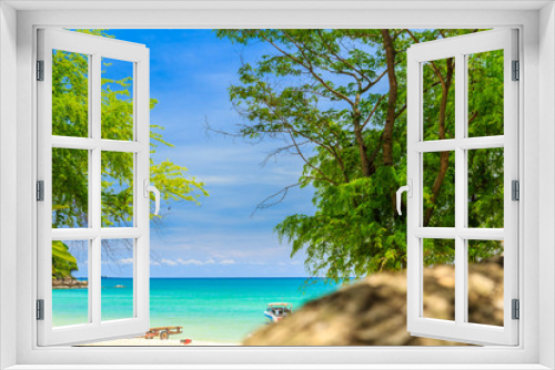 Fototapeta Naklejka Na Ścianę Okno 3D - Sattahip beautiful beach holiday