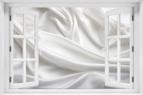 Satin Splendor: White Satin Fabric - Pure, Clean Backgrounds