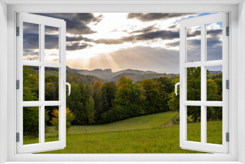 Fototapeta Naklejka Na Ścianę Okno 3D - Zauberhafte Herbstlandschaft im Elbsandsteingebirge 10