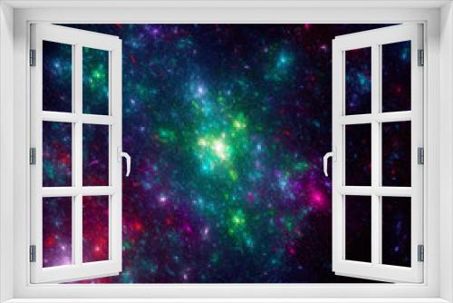 Fototapeta Naklejka Na Ścianę Okno 3D - Colorful star systems
