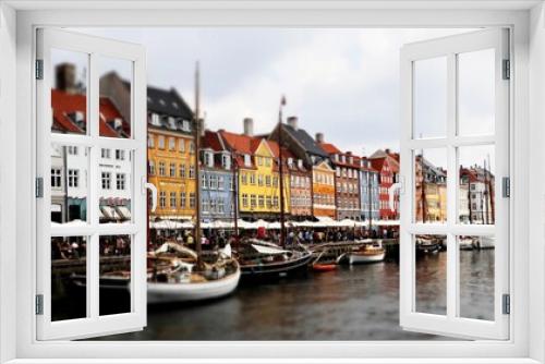 Fototapeta Naklejka Na Ścianę Okno 3D - Nyhavn : célèbre port de Copenhague, au Danemark 