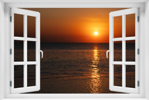 Fototapeta Naklejka Na Ścianę Okno 3D - Sunset on the ocean, Bali island