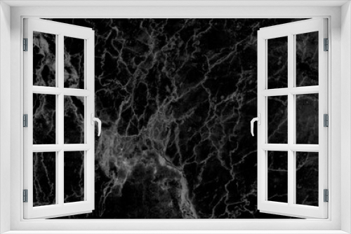 Black marble natural pattern for background, abstract black and white