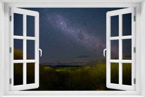 Fototapeta Naklejka Na Ścianę Okno 3D - night sky with milky way in patagonia