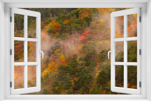 Fototapeta Naklejka Na Ścianę Okno 3D - Stunning Autumn Scene at Ordesa National Park, Torla, Spain