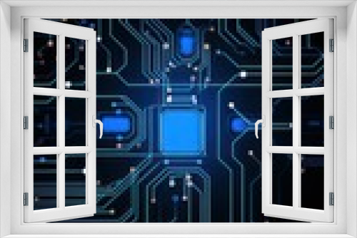 Futuristic Circuit Board Background