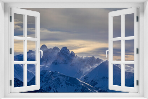 Fototapeta Naklejka Na Ścianę Okno 3D - Allgäu - Berge - Alpen - Oberstdorfer Berge - Winter - Schneeverwehungen
