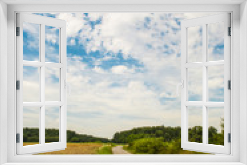 Fototapeta Naklejka Na Ścianę Okno 3D - Road & Cloudy Sky