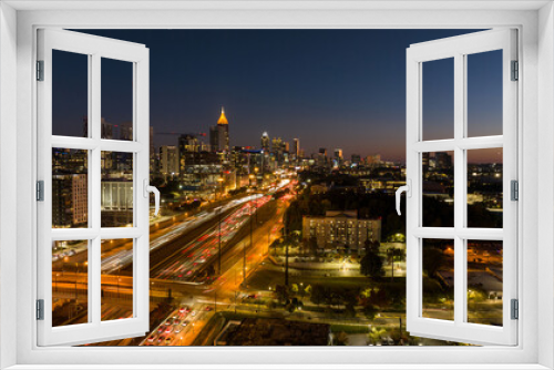 Fototapeta Naklejka Na Ścianę Okno 3D - City View of Atlanta Skyline