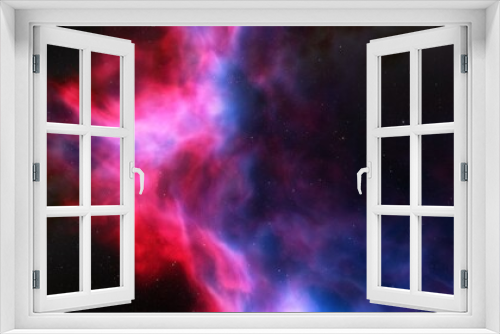 Fototapeta Naklejka Na Ścianę Okno 3D - nebula gas cloud in deep outer space