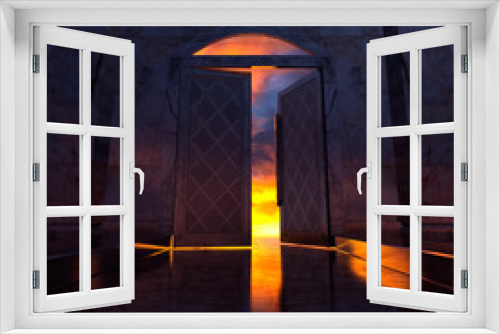 Fototapeta Naklejka Na Ścianę Okno 3D - 3d Heaven's Door.
