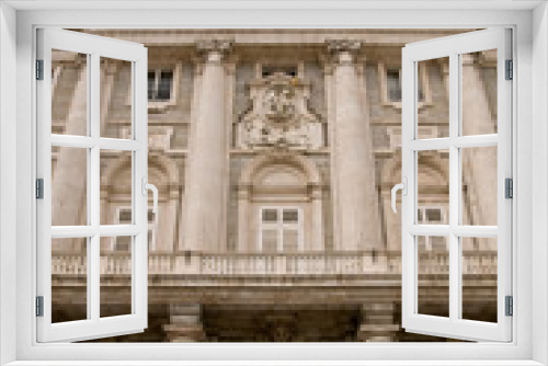 Fototapeta Naklejka Na Ścianę Okno 3D - Main entrance into 'Palacio Real', Madrid