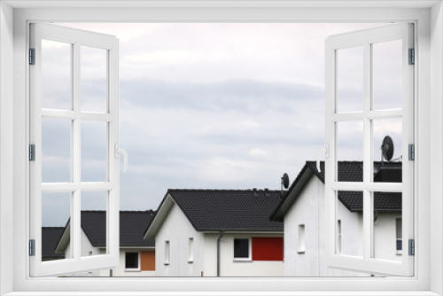 Fototapeta Naklejka Na Ścianę Okno 3D - Row of houses in Germany