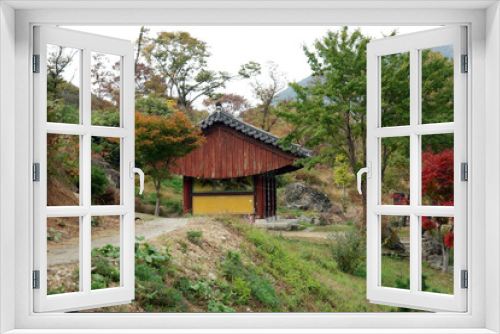 Fototapeta Naklejka Na Ścianę Okno 3D - Temple of Daebisa, South korea