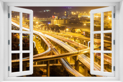 Fototapeta Naklejka Na Ścianę Okno 3D - Yantian port overpass