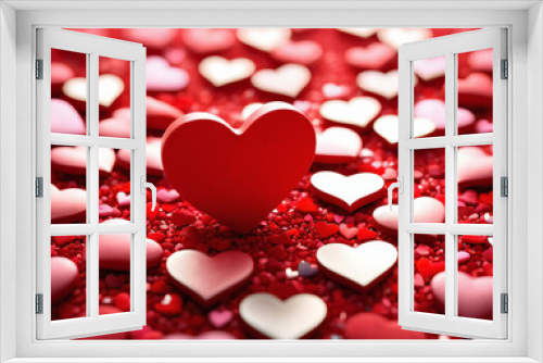 Happy Valentine Day background with hearts