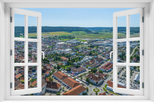 Der Erholungsort Beilngries im oberbayerischen Altmühltal im Luftbild, Blick über die Stadt zur Altmühl