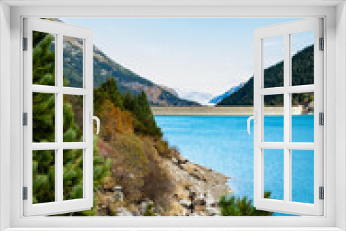 Fototapeta Naklejka Na Ścianę Okno 3D - dam lake austria schlegeis österreich