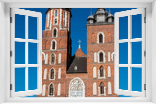 Fototapeta Naklejka Na Ścianę Okno 3D - St. Mary's catholic church in Krakow, Poland