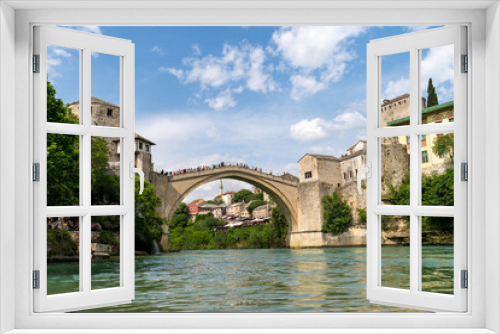Fototapeta Naklejka Na Ścianę Okno 3D - Roman bridge the city of Mostar