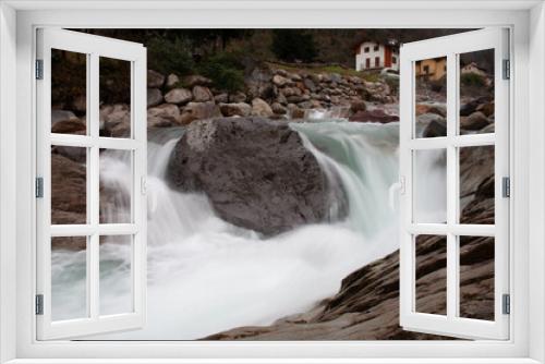 Fototapeta Naklejka Na Ścianę Okno 3D - The waterfalls of the Brembo river