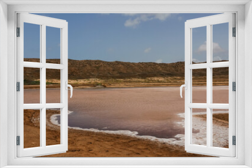 Fototapeta Naklejka Na Ścianę Okno 3D - Salt deposits in Cape Verde