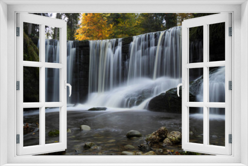Fototapeta Naklejka Na Ścianę Okno 3D - Geratser Wasserfall.