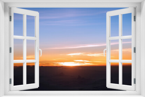 Fototapeta Naklejka Na Ścianę Okno 3D - Aerial view of beautiful sunset