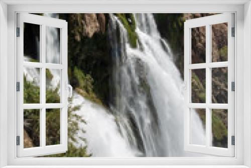 Fototapeta Naklejka Na Ścianę Okno 3D - Big waterfall from the mountain in nature