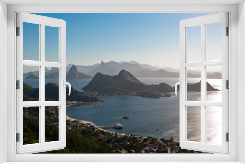 Fototapeta Naklejka Na Ścianę Okno 3D - Beautiful Panoramic View of Rio de Janeiro Mountains