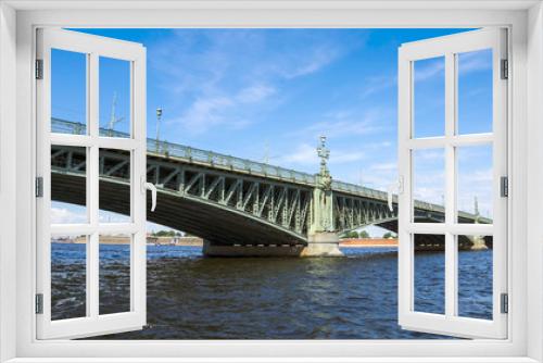 Fototapeta Naklejka Na Ścianę Okno 3D - Trinity bridge across the Neva, St. Petersburg